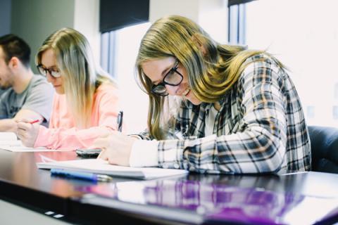 Students in class